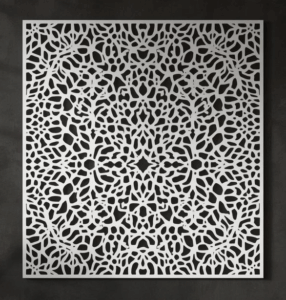 Panel dekoracyjny ażurowy Koronka z metalu do wnętrz i ogrodu