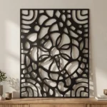 Panel Dekoracyjny Metalowy Abstrakcyjne Echo – nowoczesny ażurowy panel ścienny