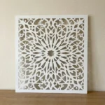 Panel Dekoracyjny Metalowy Gwiezdna Sieć – ażurowy panel ścienny o symetrycznym wzorze