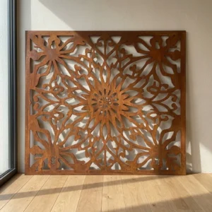 Panel Dekoracyjny Metalowy Pałacowy Wzór – ażurowy panel ścienny z eleganckim ornamentem