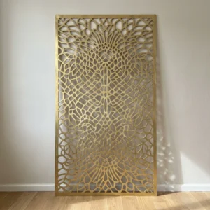 Panel Dekoracyjny Metalowy Royal Mandala – ażurowy panel ścienny z wzorem mandali