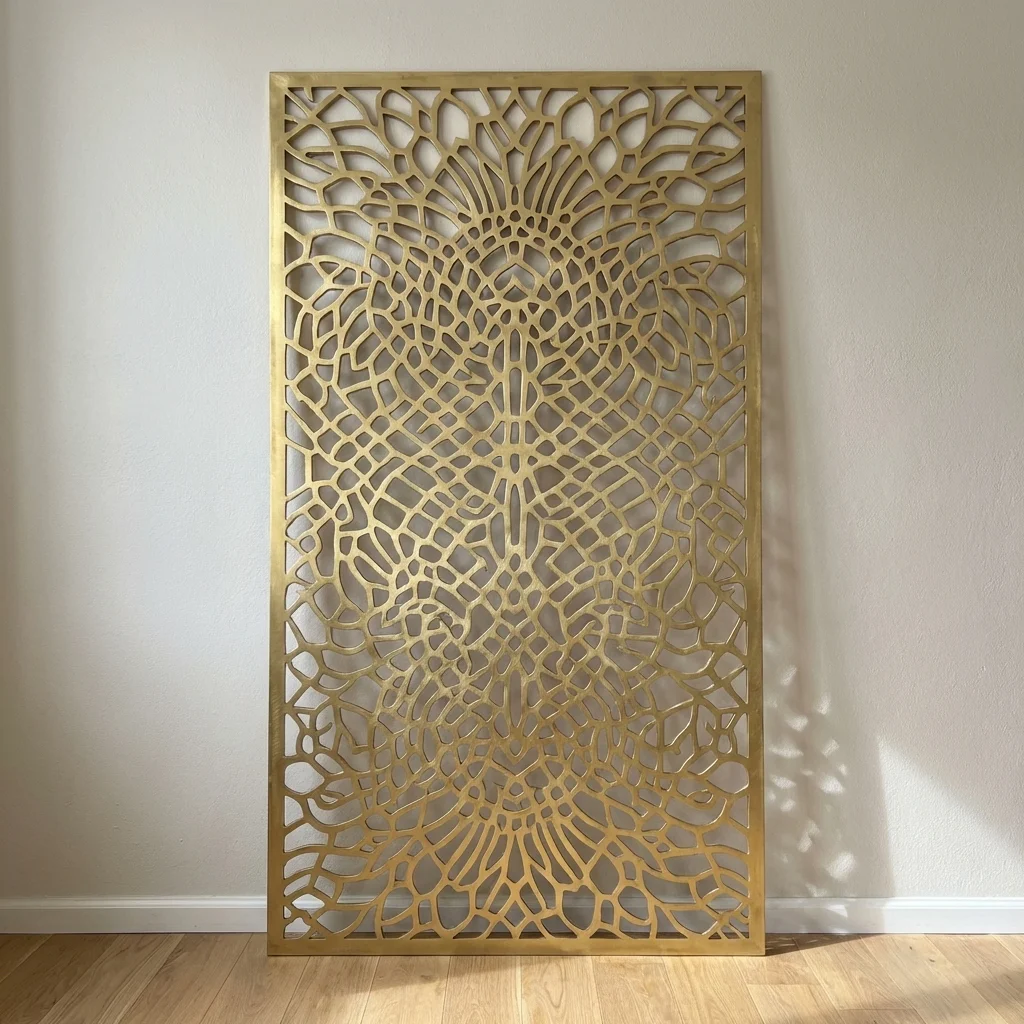 Panel Dekoracyjny Metalowy Royal Mandala – ażurowy panel ścienny z wzorem mandali