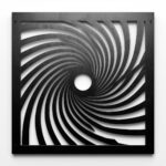 Panel dekoracyjny metalowy Spiralis I – Wir Centralny