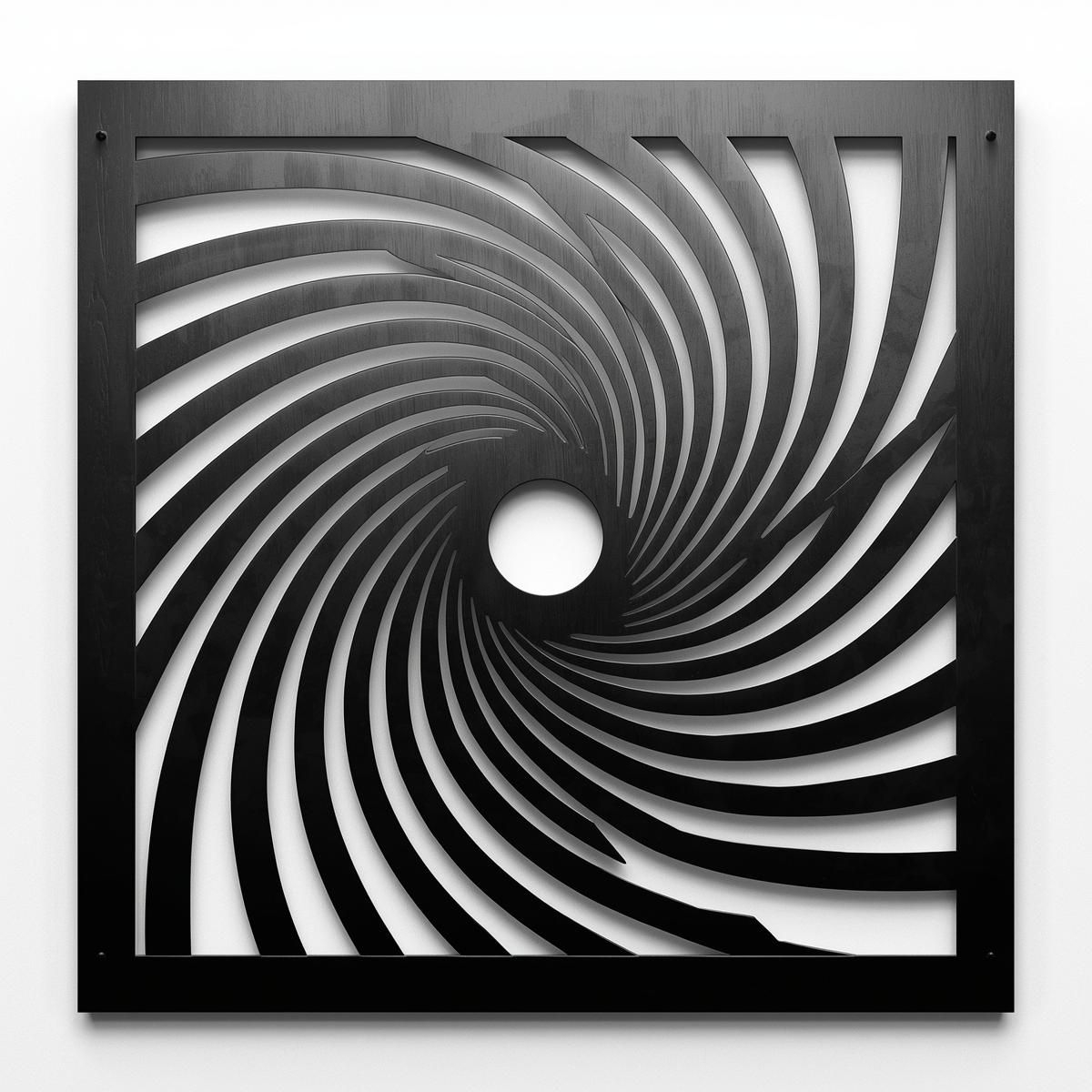 Panel dekoracyjny metalowy Spiralis I – Wir Centralny