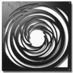 Panel dekoracyjny metalowy Spiralis III – Spiralne Ostrza