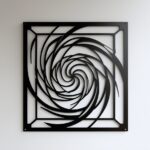 Panel dekoracyjny metalowy Spiralis IV – Geometryczny Wir