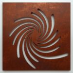 Panel dekoracyjny metalowy Spiralis V – Spiralny Rytm