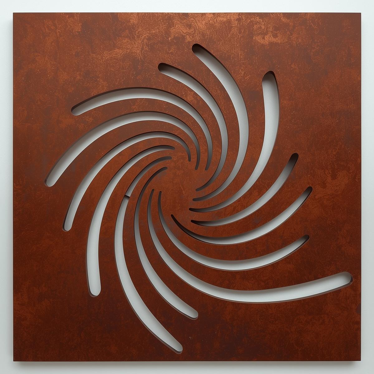 Panel dekoracyjny metalowy Spiralis V – Spiralny Rytm