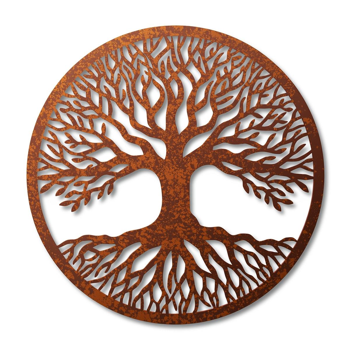 Panel dekoracyjny metalowy Drzewo Życia – klasyczny wzór, corten