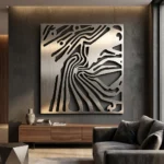 Woodflow Lines – metalowy panel ażurowy inspirowany słojami drewna