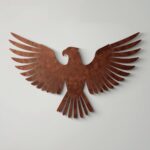 Dekoracja ścienna metalowa Eagle Spirit – orzeł z rozpostartymi skrzydłami, stal corten.
