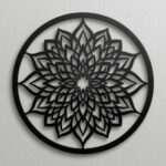 Panel dekoracyjny metalowy – Kwiat Lotosu 3