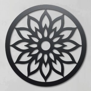 Panel dekoracyjny metalowy – Kwiat Lotosu 4