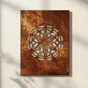 Panel dekoracyjny metalowy Płatki Kwiatu z motywem kwiatowym w formie rozłożystych płatków.