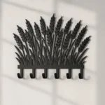 Metalowy wieszak ścienny Zbożowe Kłosy z motywem kłosów pszenicy