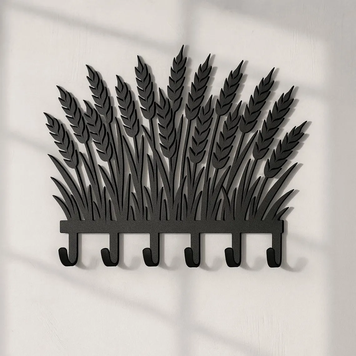 Metalowy wieszak ścienny Zbożowe Kłosy z motywem kłosów pszenicy