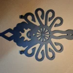 Metalowa parzenica góralska – wzór podhalański wycinany laserowo