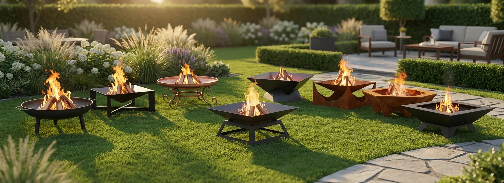 Paleniska ogrodowe – metalowe paleniska na taras i do ogrodu, styl nowoczesny