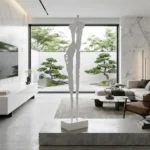 Bliskość wolnostojąca rzeźba ogrodowa – artystyczna dekoracja z metalu w wykończeniu corten