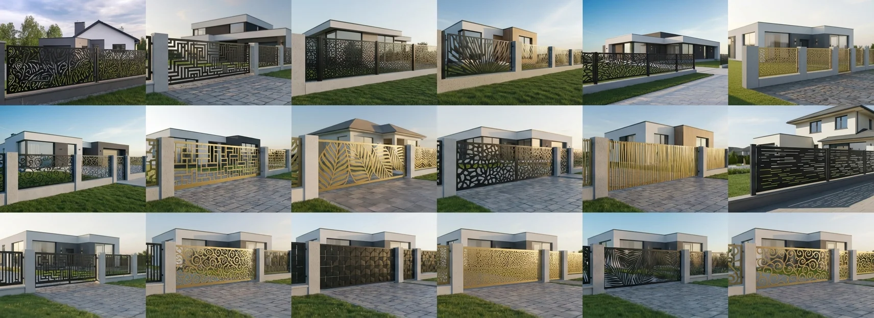 Panele ogrodzeniowe metalowe – nowoczesne wzory do ogrodzeń i bram
