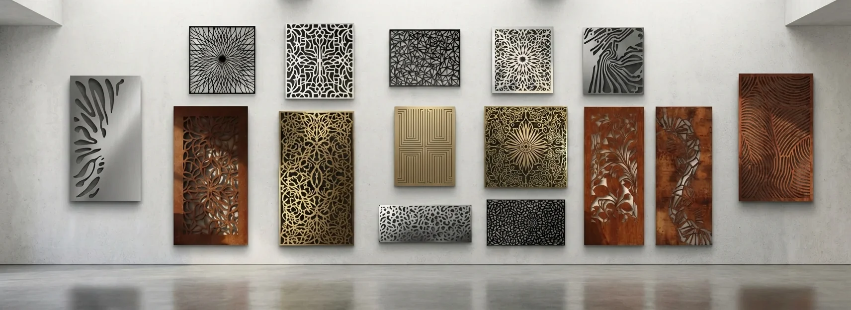 Panele ażurowe metalowe – panele dekoracyjne na ścianę, taras i balustrady