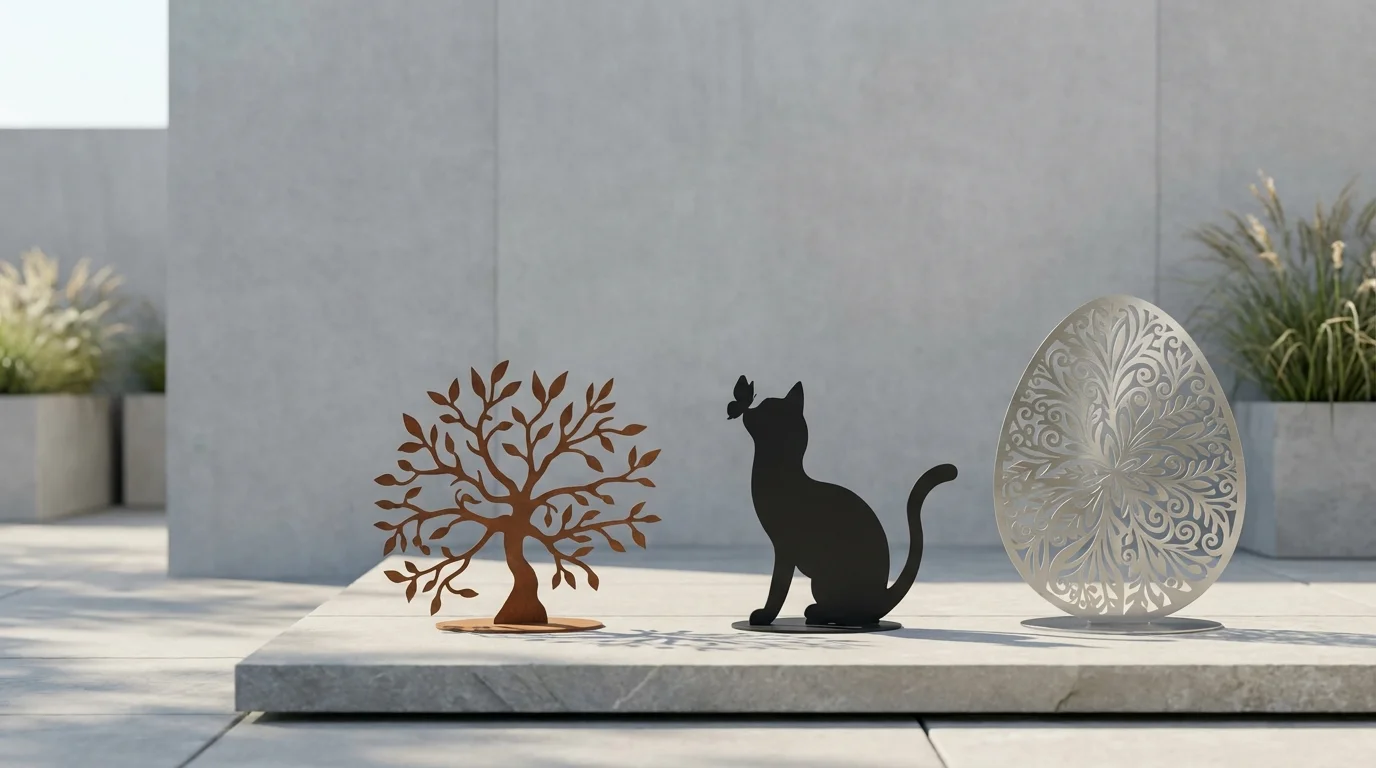 Trwałe dekoracje metalowe wolnostojące w nowoczesnej aranżacji ogrodu – ekspozycja jakości i wykończenia