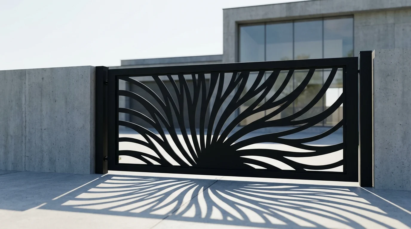 Nowoczesne metalowe ogrodzenie panelowe przy domu – Projekt na lata