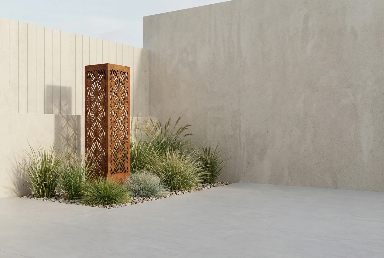 Szybka metamorfoza – metalowa forma w ogrodzie jako szybki akcent aranżacji