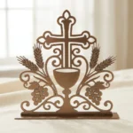 Krzyż Eucharystyczny – metalowa dekoracja wolnostojąca