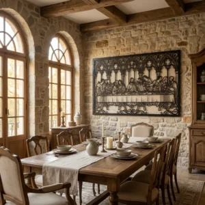 Ostatnia Wieczerza Gotycka – metalowa dekoracja ścienna