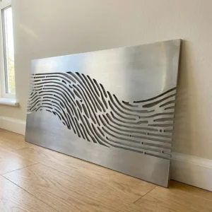 Panel Dekoracyjny Metalowy Flowwave – nowoczesny panel ścienny z falującym wzorem