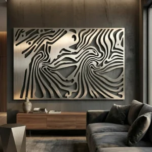 Woodflow Panorama – metalowa dekoracja ścienna