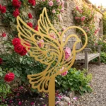 Gołębica Pokoju Ogrodowa – metalowa dekoracja sakralna do ogrodu