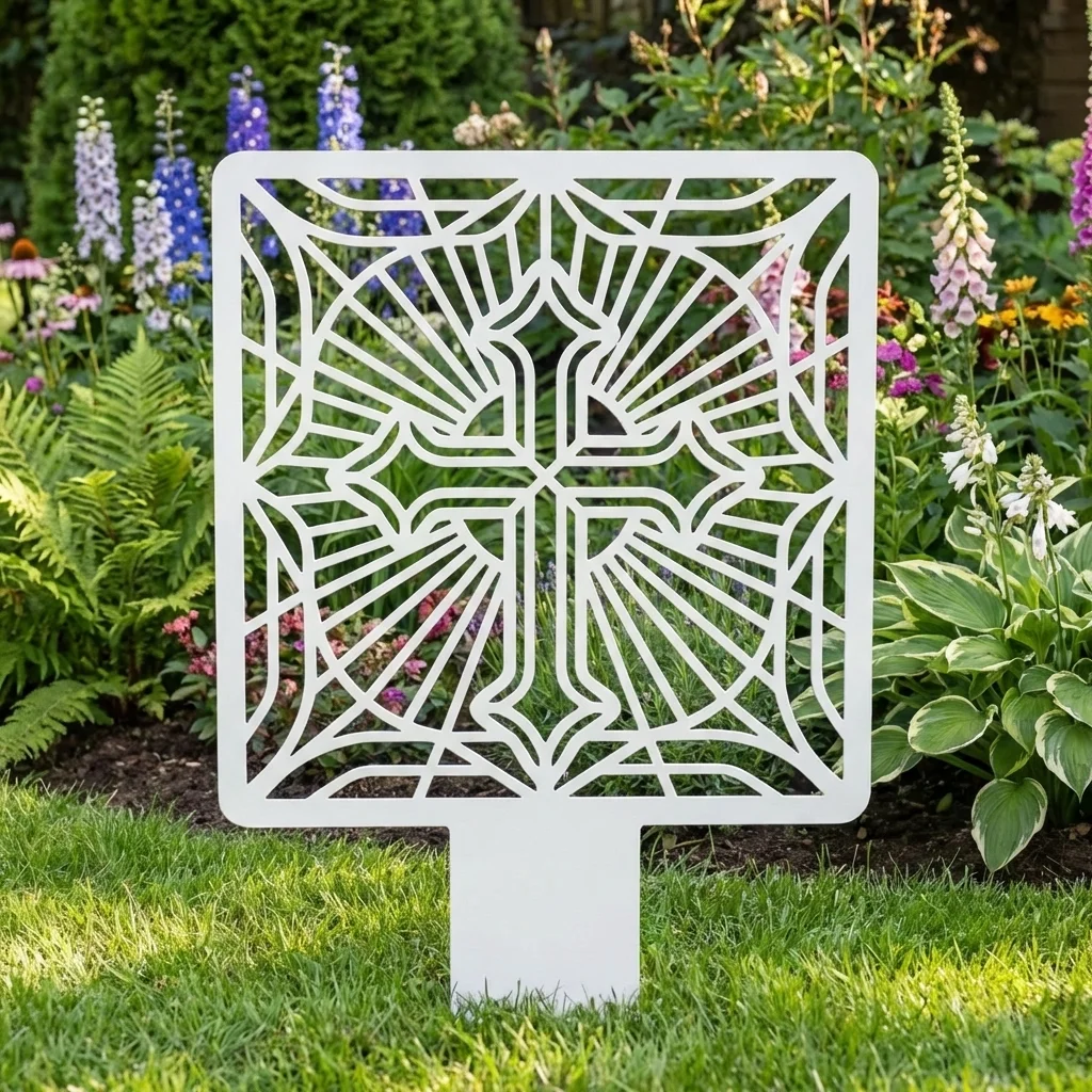 Krzyż Ogrodowy Światła – metalowa dekoracja sakralna do ogrodu