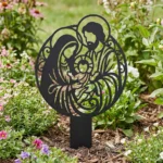 Święta Rodzina Ogrodowa Harmonia – metalowa dekoracja sakralna do ogrodu