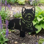 West Highland Terrier metalowa dekoracja ogrodowa do wbicia w ziemię
