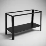 Stelaż do donicy ziołownika czarny 95x40x58 cm