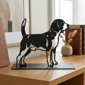 Beagle - metalowa dekoracja wolnostojąca model 2