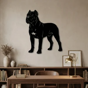 Cane Corso - metalowa dekoracja ścienna model 2 jako ozdoba do wnętrza