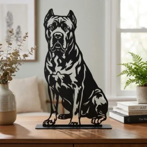 Cane Corso metalowa dekoracja wolnostojąca model 2