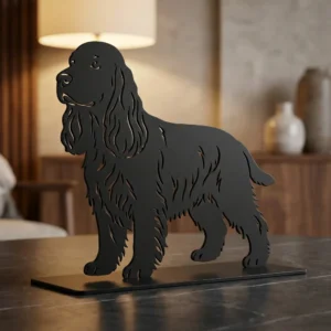Cocker Spaniel metalowa dekoracja wolnostojąca model 3