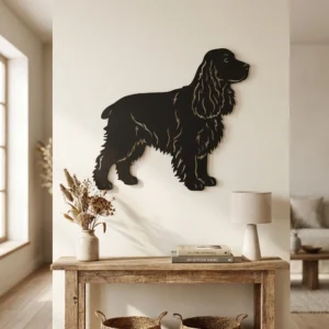 Cocker Spaniel - metalowa dekoracja ścienna model 5 jako ozdoba na ścianie