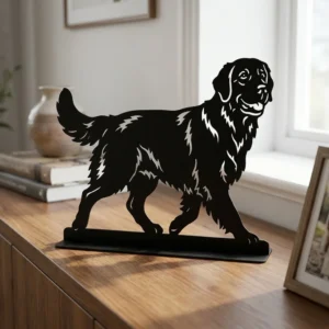 Golden Retriever metalowa dekoracja wolnostojąca model 5