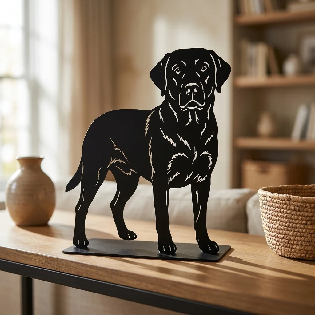 Labrador Retriever metalowa dekoracja wolnostojąca