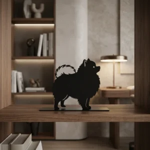 Pomeranian metalowa dekoracja wolnostojąca