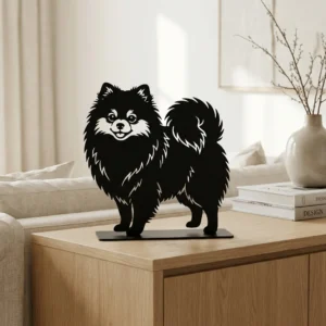 Pomeranian metalowa dekoracja wolnostojąca model 4