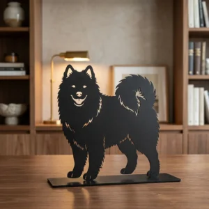 Samoyed metalowa dekoracja wolnostojąca model 2