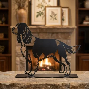 Springer Spaniel angielski metalowa dekoracja wolnostojąca