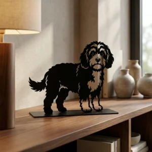 Cavapoo metalowa dekoracja wolnostojąca