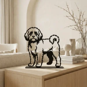 Cavapoo metalowa dekoracja wolnostojąca model 2